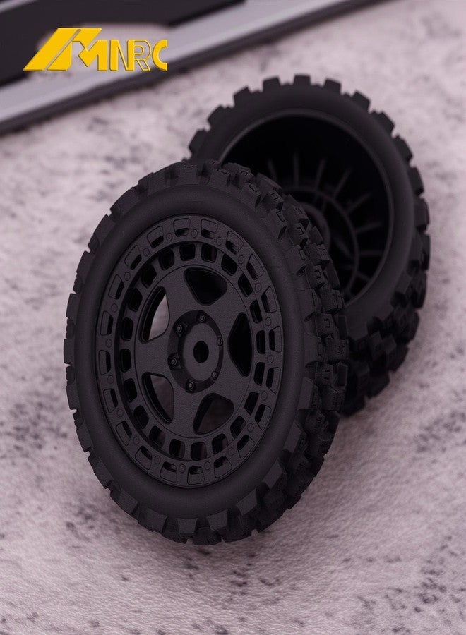 NMNRC Pre Glued Wheel and Tires Plastic Rim Rubber for 1/18 Typhon Grom 223S Series Upgrades Part Black - Image 5